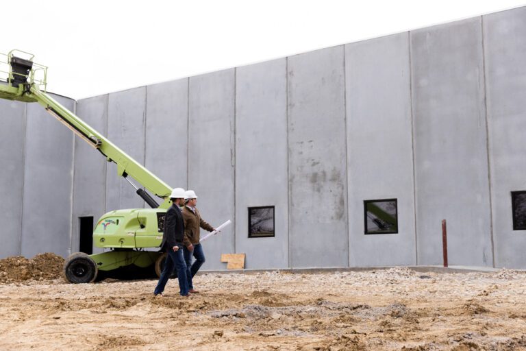 Two construction workers